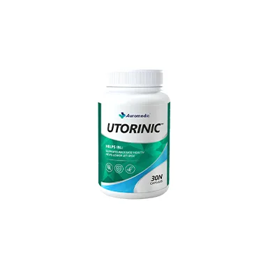 Utorinic पैक — प्रोस्टेट स्वास्थ्य, प्रोस्टेट स्वास्थ्य और मूत्र संबंधी सुखद सुधार के लिए हर्बल कैप्सूल ₹2490 से, भारत में उ…